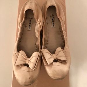 Miu Miu light pink/nude flats